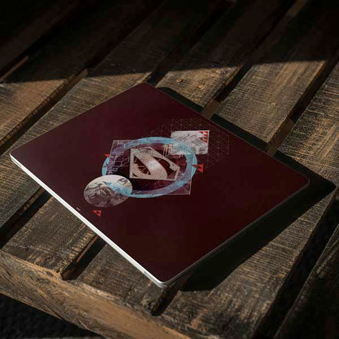 DC Comics Superman Purple Abstract Collage Surface Laptop 2 Skin